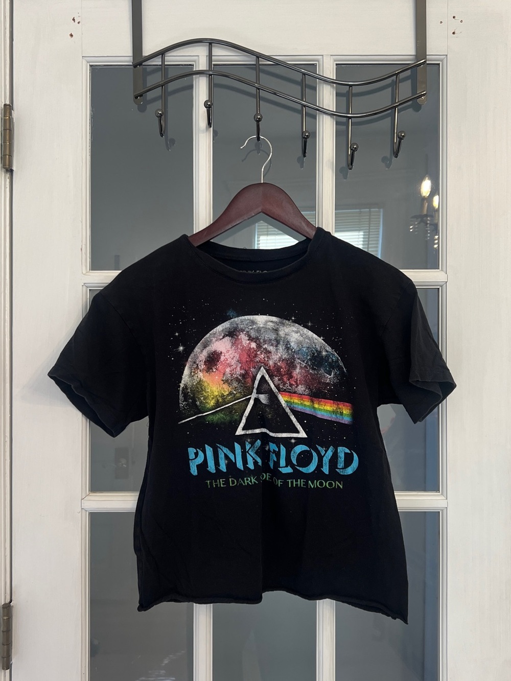 PINK FLOYD The Dark Side of the Moon Women’s Black Short Sleeve Band Tee Size M